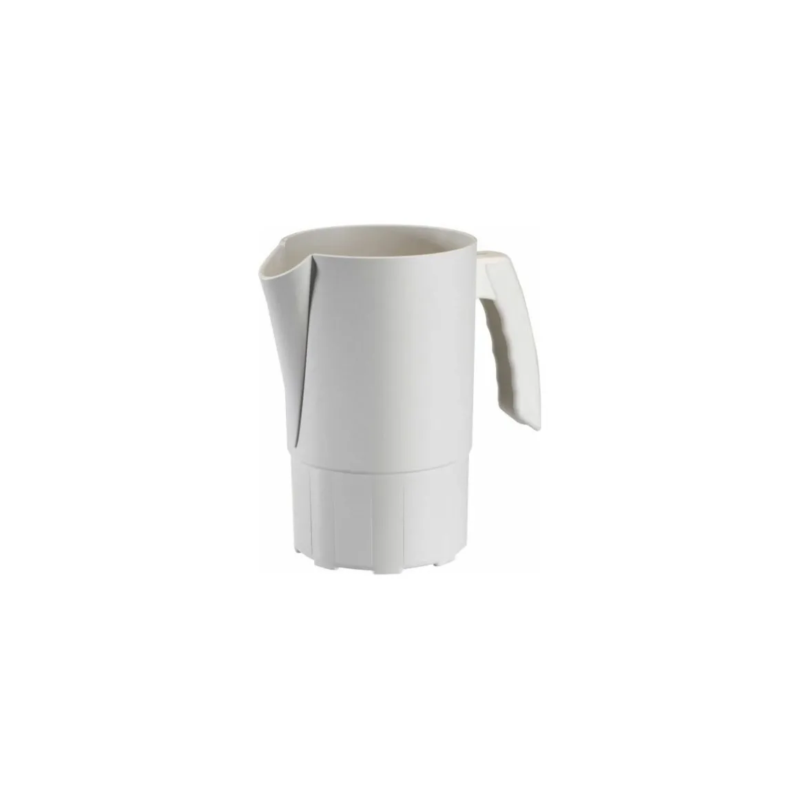 Pichet végétal réutilisable Lilitouch blanc 1 L - par 8