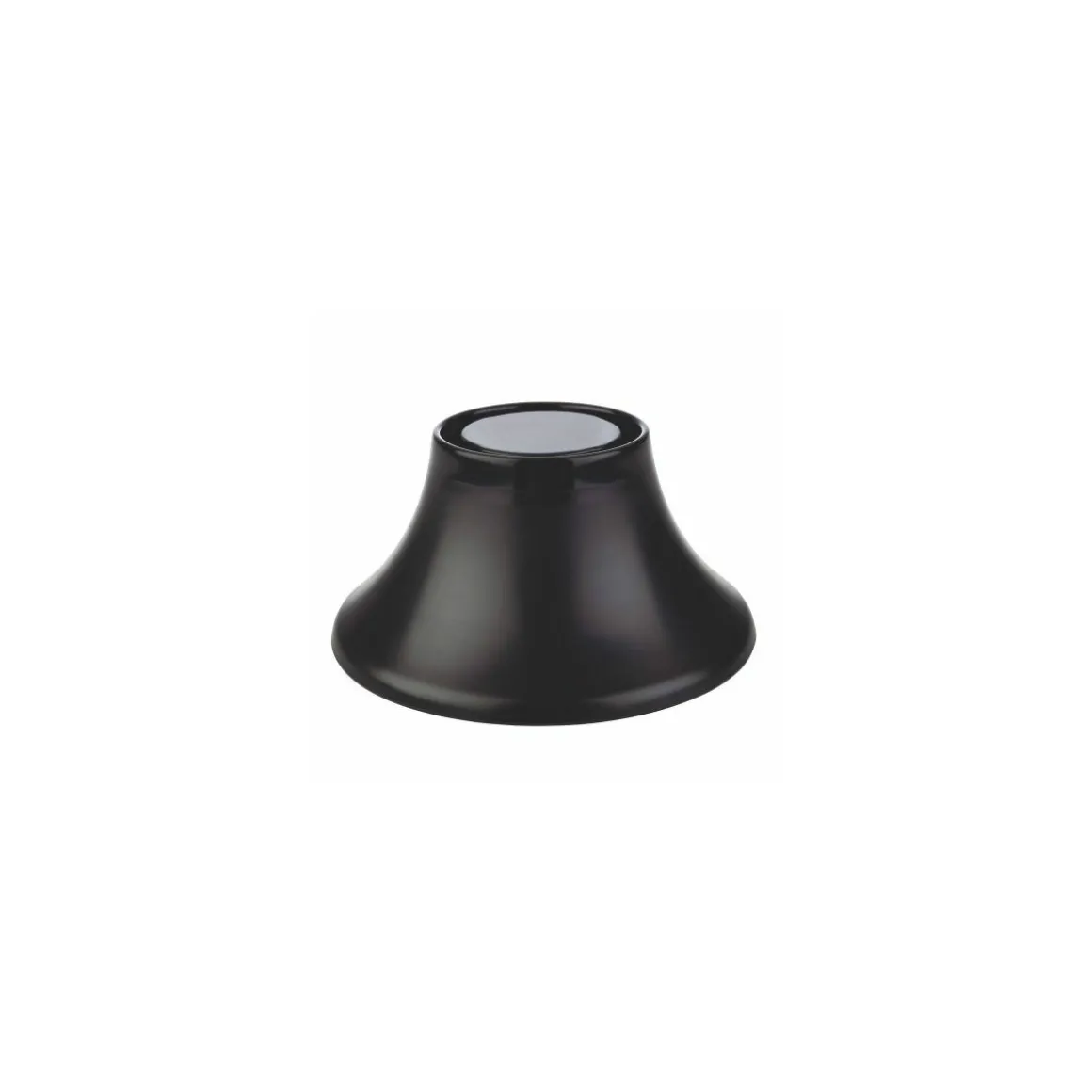 Pied Frida mélamine bois/noir H. 8 cm