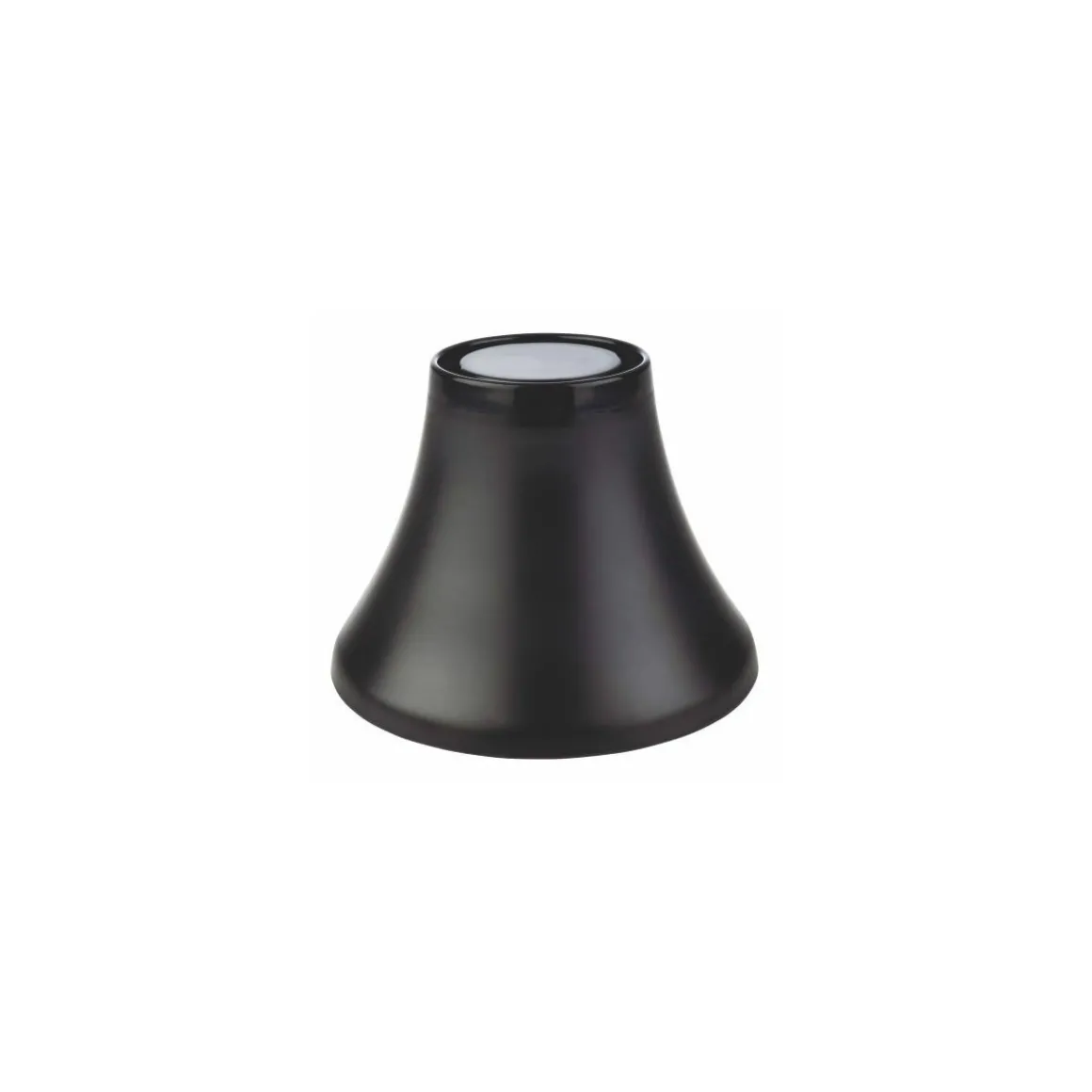 Pied Frida mélamine bois/noir H. 12 cm