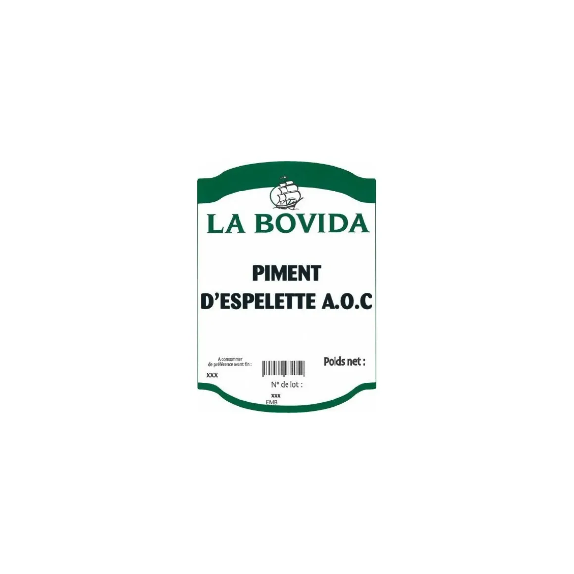 Piment d'Espelette A.O.C. pulvérisé - par 250 g