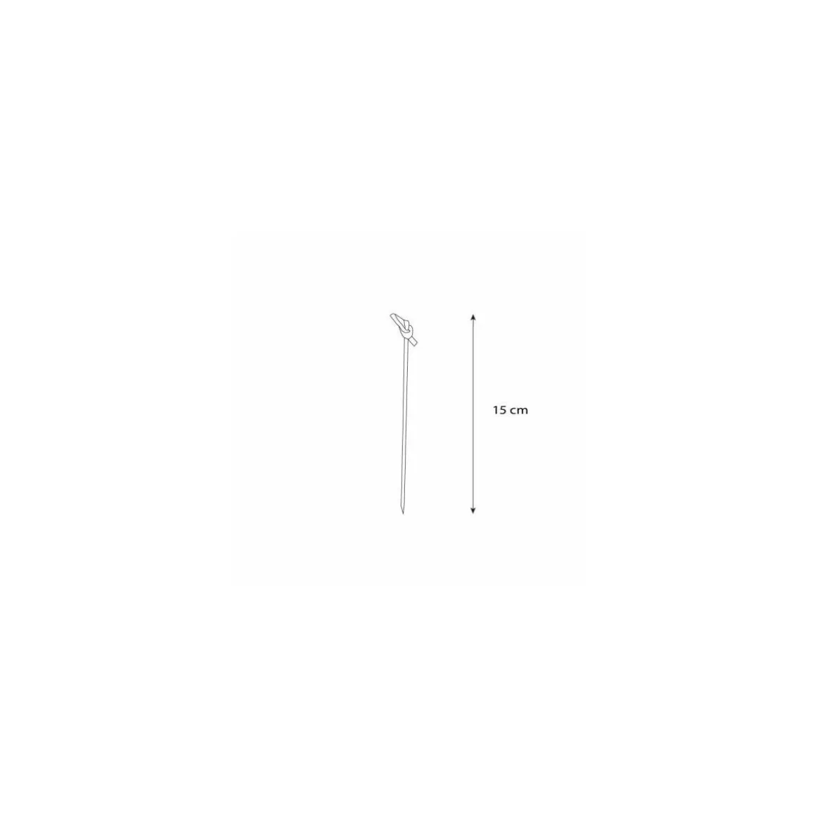 Pique ruban boucle en bambou 15 cm - par 100