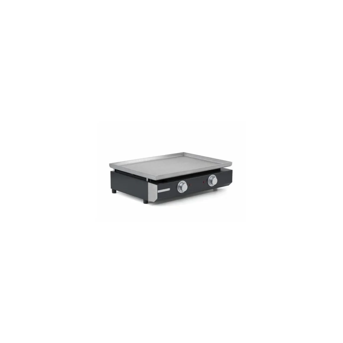 Plancha électrique Pro inox 2 zones