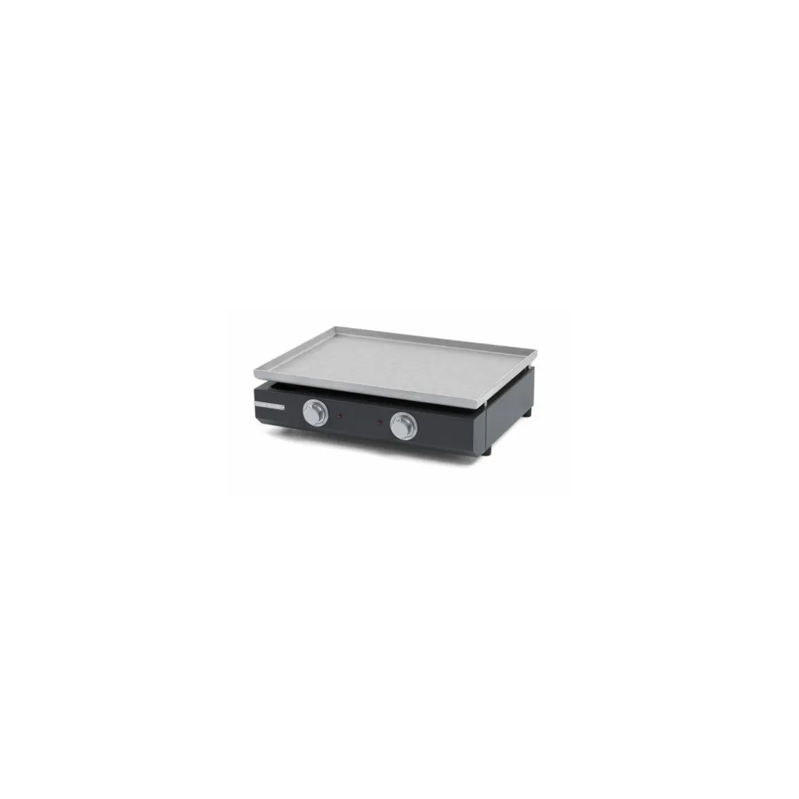 Plancha électrique Pro inox 2 zones