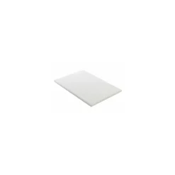 Planche de découpe PEHD blanche 100 x 60 x 2,5 cm