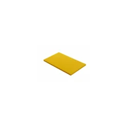 Planche de découpe PEHD jaune 60 x 40 x 2 cm