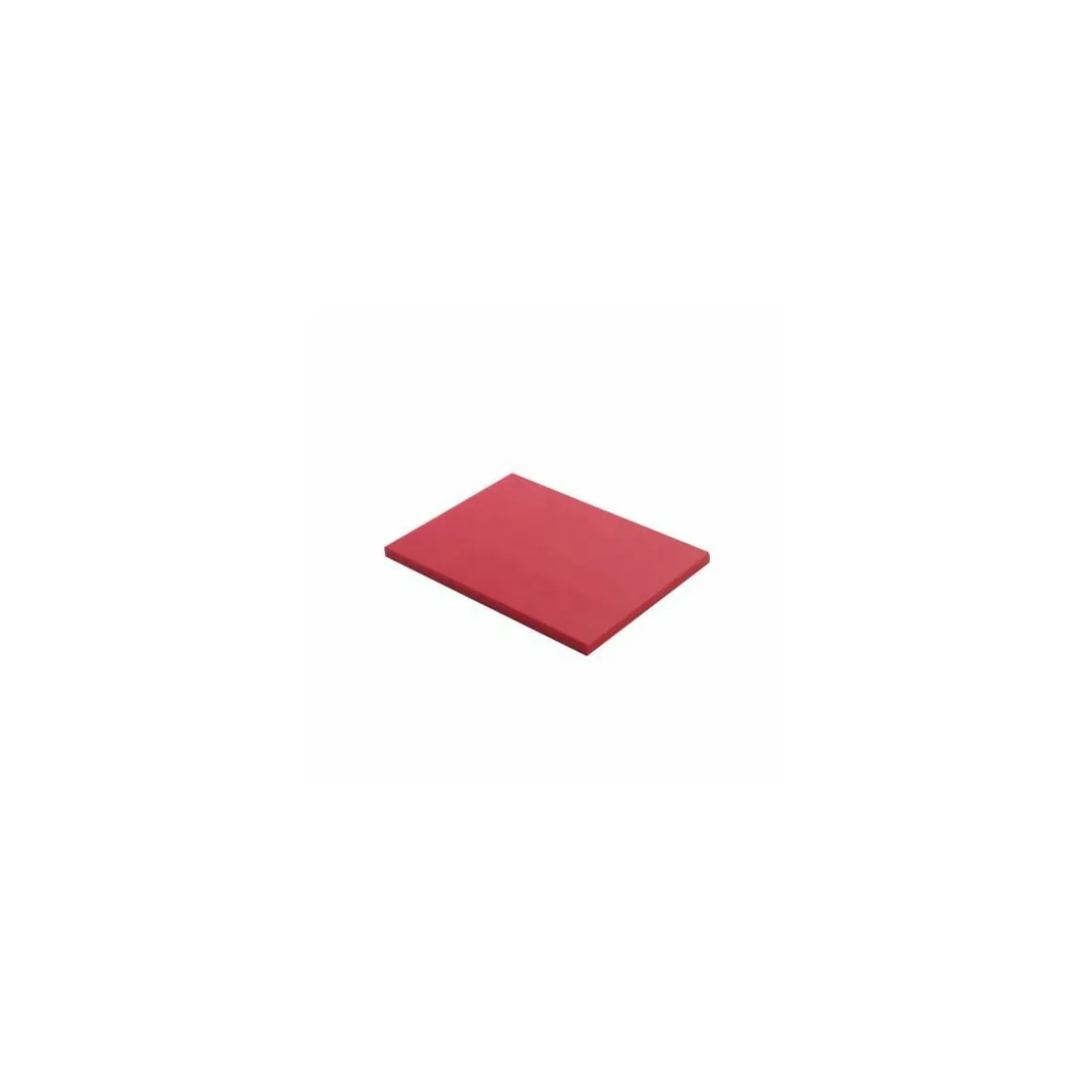 Planche de découpe PEHD rouge 50 x 30 x 2 cm