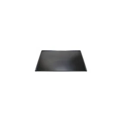 Plaque à bords pinces tôle acier noire 60 x 40 cm
