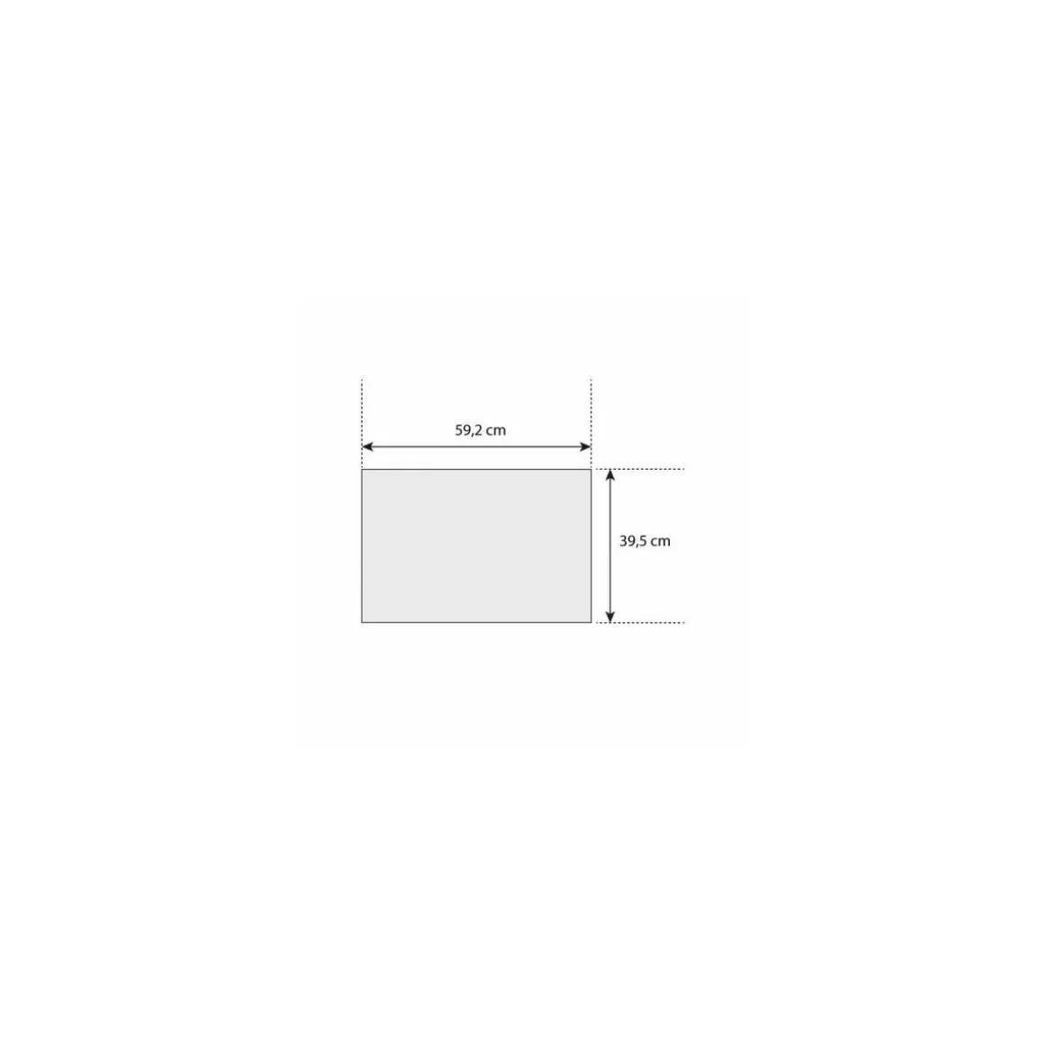 Plaque carton blanche pour traiteur format 59,2 x 39,5 cm - par 100