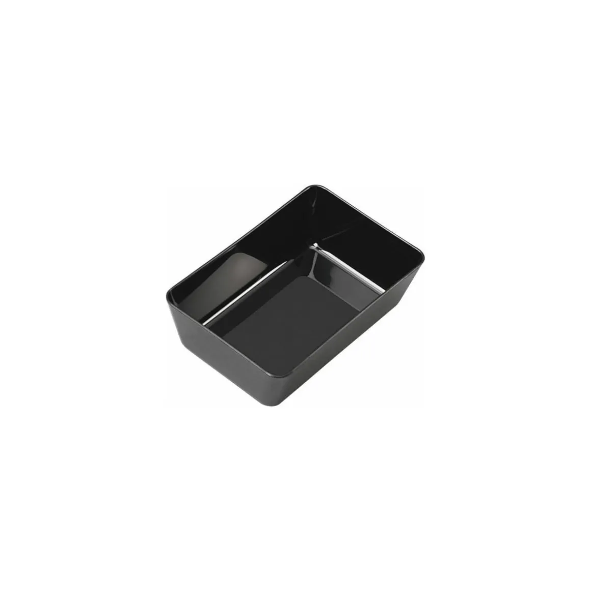 Plat ABS noir 22 x 14,5 x 7 cm