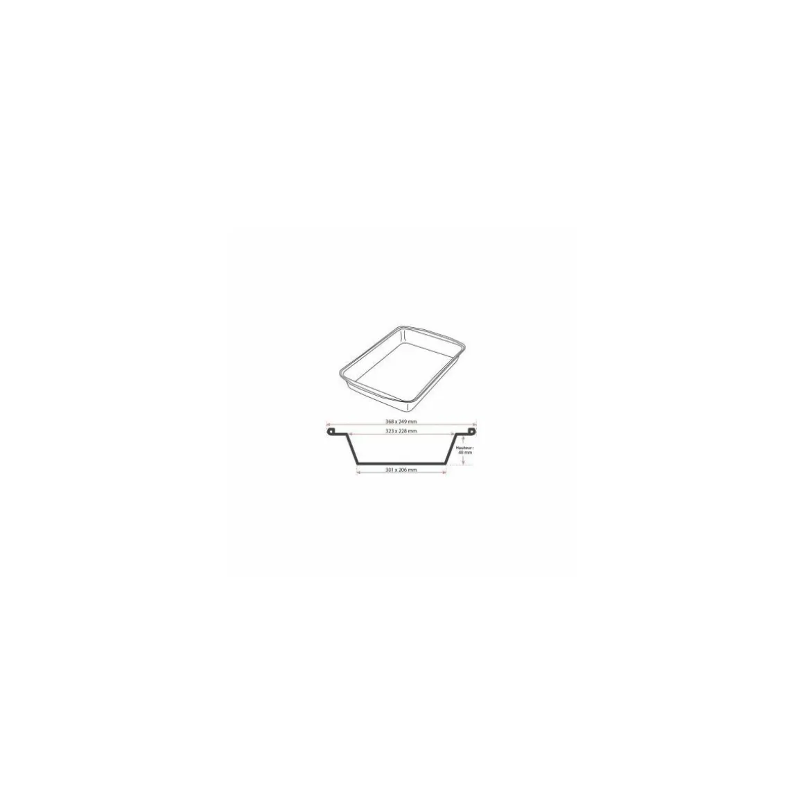 Plat aluminium cuivre Ready2Cook 3232 ml (PL3150) - par 100
