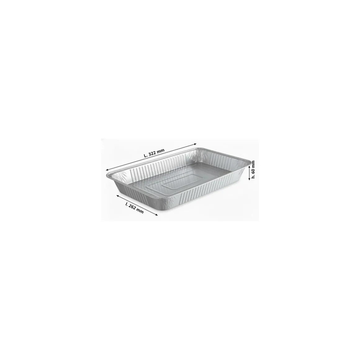 Plat aluminium GN 1/2 3500 ml - par 100