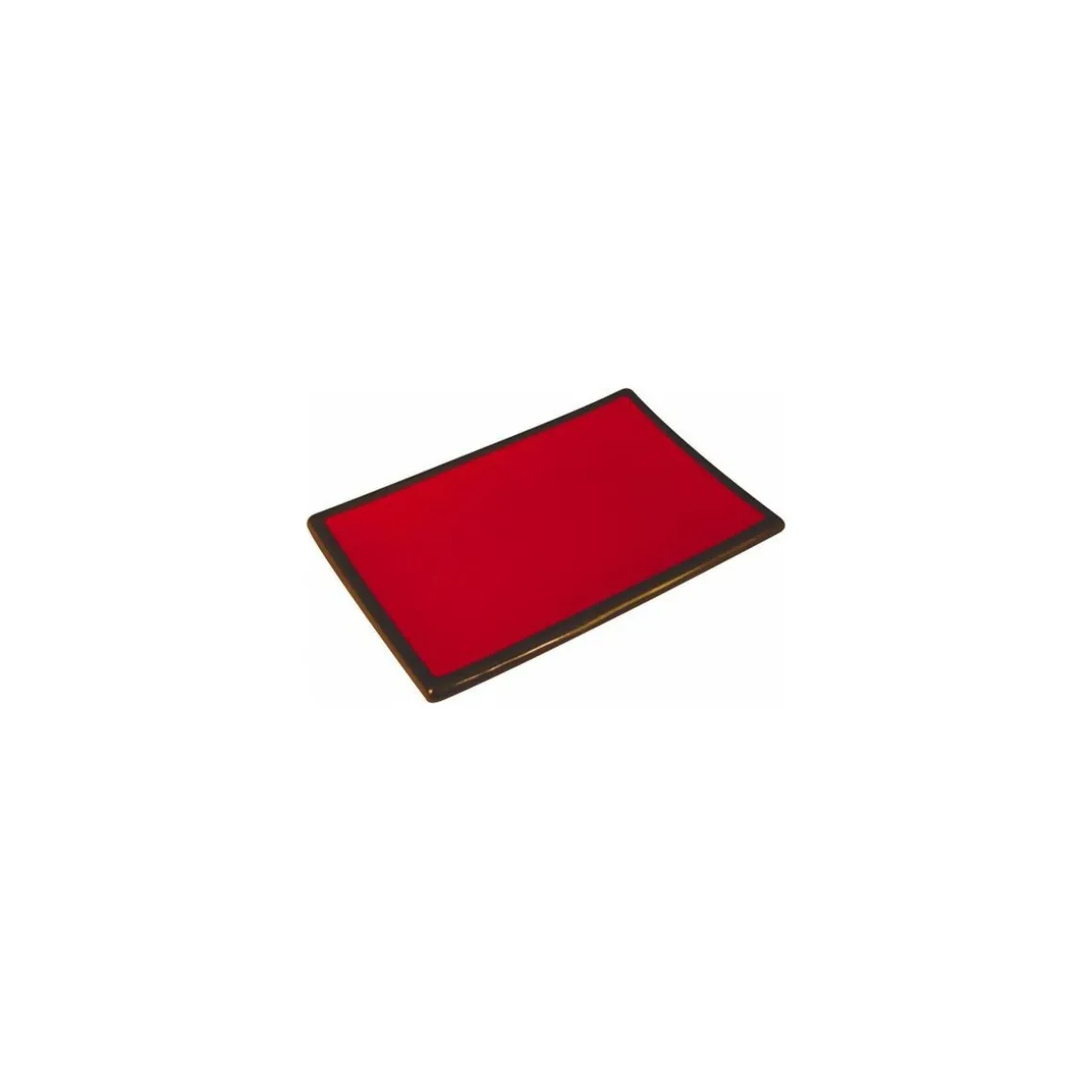Plat black & claret mélamine 21 x 14,3 x 2 cm