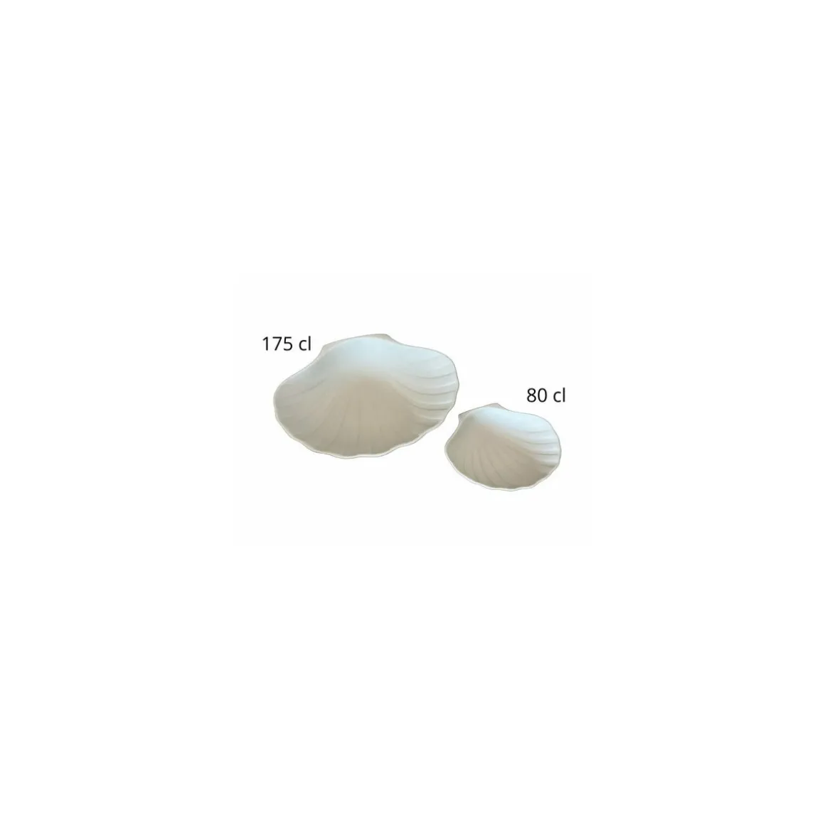 Plat coquille St Jacques céramique non émaillée 80 cl - par 16