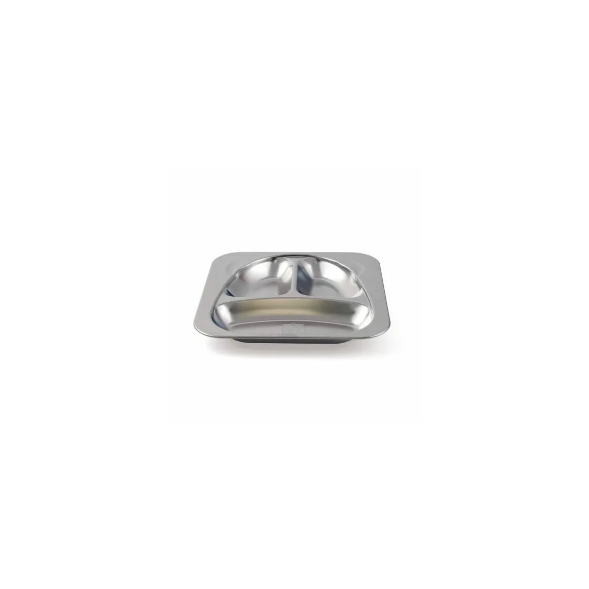 Plateau 3 compartiments inox ourson - par 12