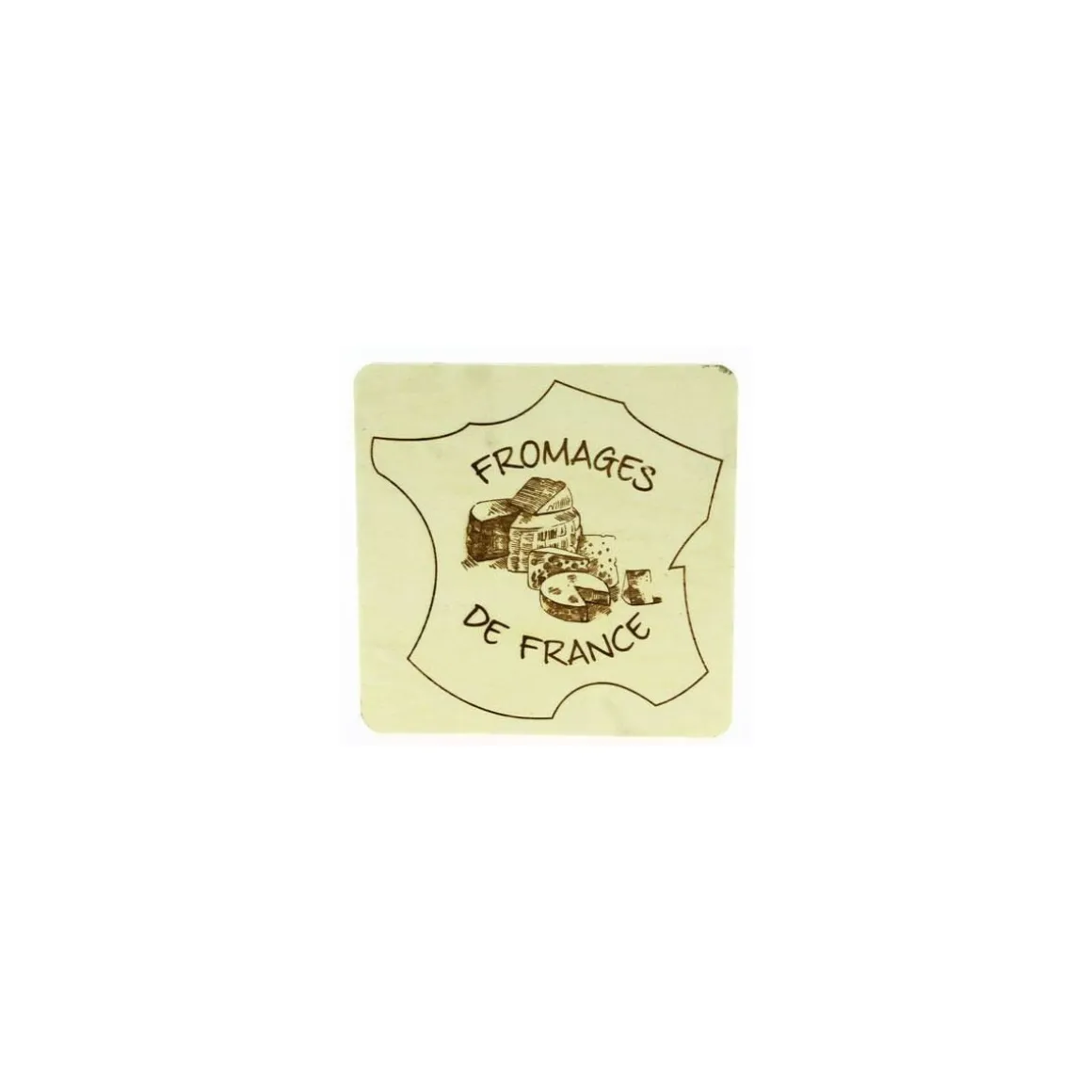 Plateau à fromage carré carte de France 25 x 25 cm - par 20
