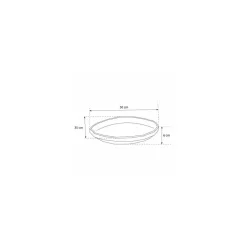Plateau fruits de mer ovale 50 x 35 cm - par 30