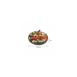 Plateau fruits de mer rond noir ø 35 cm - par 30