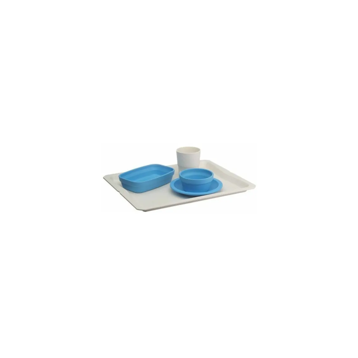Plateau GN1/2 végétal réutilisable Lilitouch blanc - par 15
