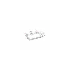 Plateau noir PET 46 x 30,5 cm - par 5