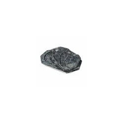 Plateau octogonal ps marbre noir 46 x 30 cm - par 50