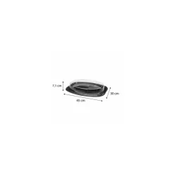 Plateau ovale et couvercle 450 x 300 mm - par 50