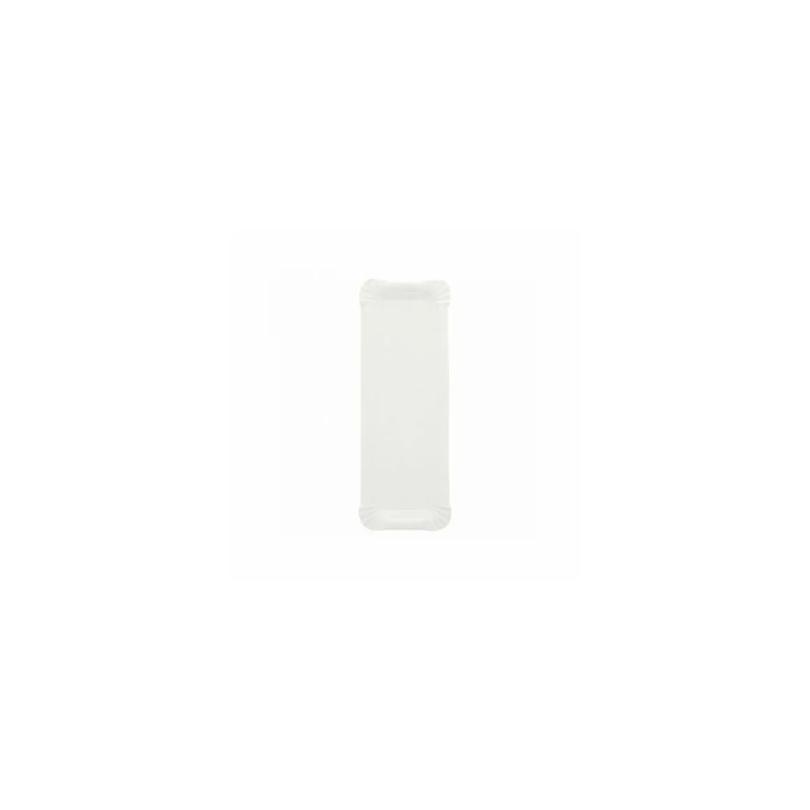 Plateau ravier carton blanc format "hot-dog" 23 x 8 cm - par 250