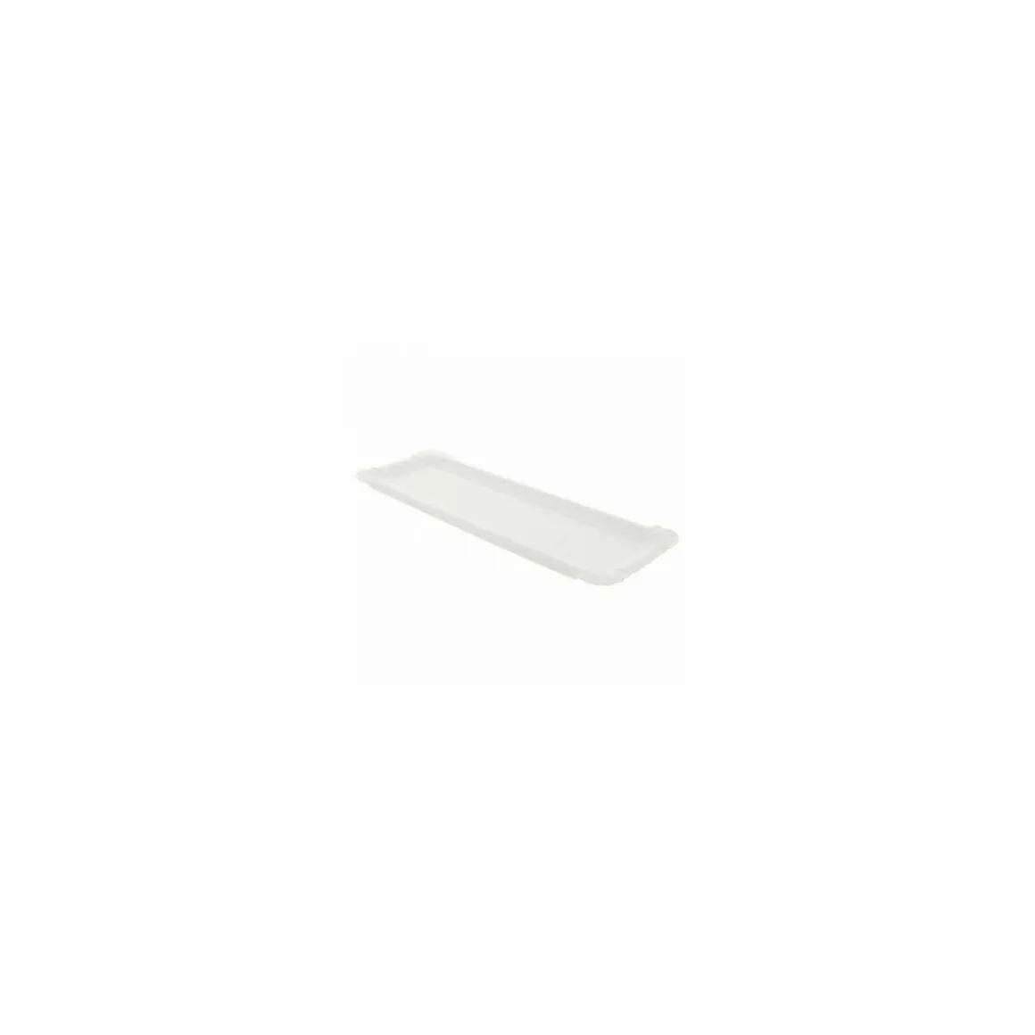 Plateau ravier carton blanc format "hot-dog" 23 x 8 cm - par 250