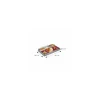 Plateau repas 5 compartiments gris et prune 38,7 x 24,7 x 8 cm - par 20