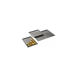Plateau texturé ardoise ps noir 29,5 x 19,5 cm - par 10