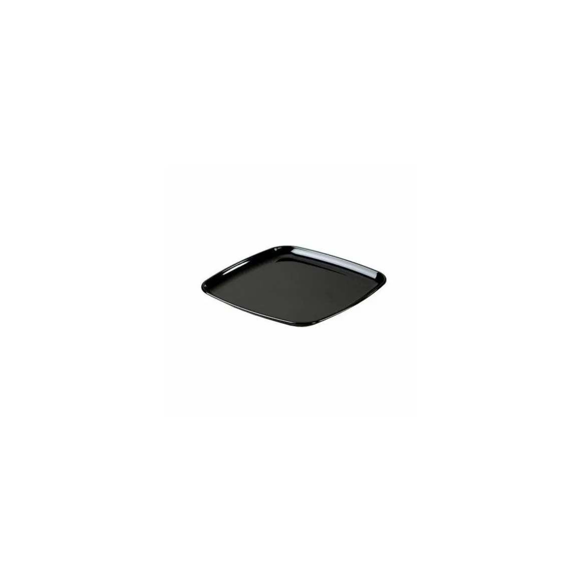 Plateau traiteur carré noir 27 x 27 cm - par 5