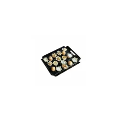 Plateau traiteur carton noir 28 x 19 cm - par 50