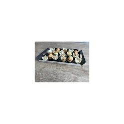 Plateau traiteur carton noir 28 x 19 cm - par 50
