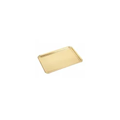 Plateau traiteur carton simple face or 28 x 42 cm - par 25