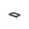 Plateforme roulante chape inox noir 60 x 40 cm