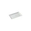 Plat glacière mélamine blanc 26 x 16,5 x 2 cm