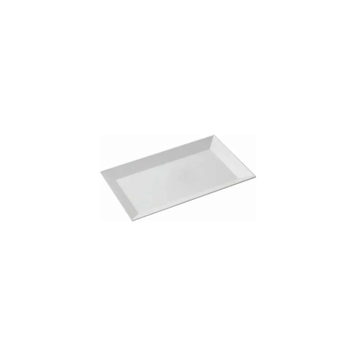 Plat glacière mélamine blanc 26 x 16,5 x 2 cm