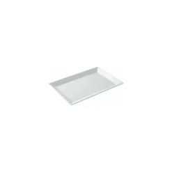 Plat glacière mélamine blanc 29 x 19 x 2 cm