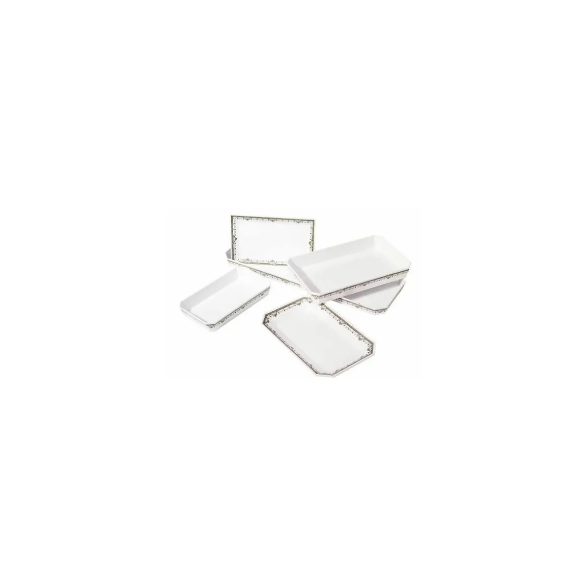 Plat glacière mélamine Pompadour 26 x 16,5 x 2 cm