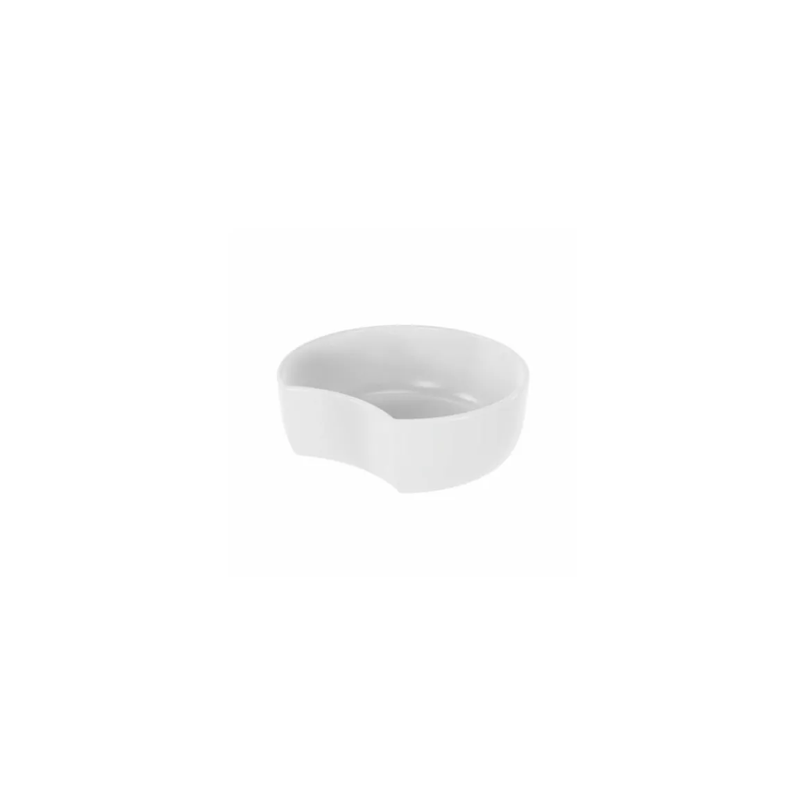 Plat mélamine Crescent blanc 30 x 27,8 x 10 cm