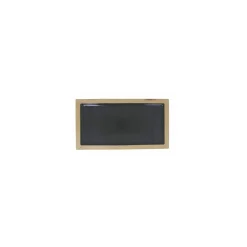 Plat mélamine noir bord bois 42 x 23 x 2,1 cm