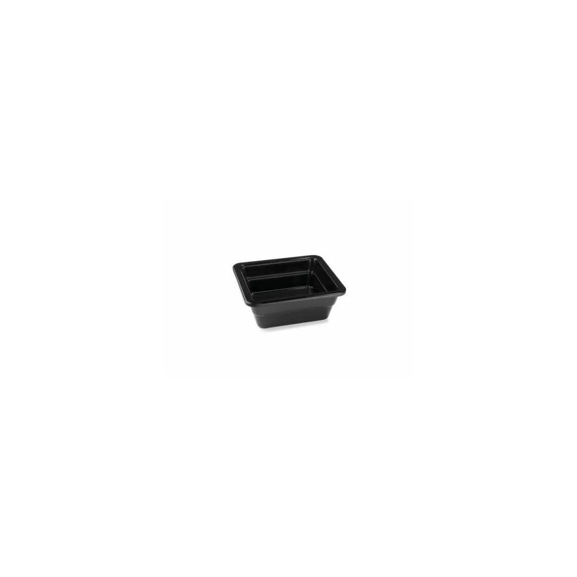 Plat mélamine noir GN 1/6 17,6 x 16 x 6,5 cm
