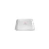 Plat octogonal mélamine blanc 34 x 23 x 3 cm