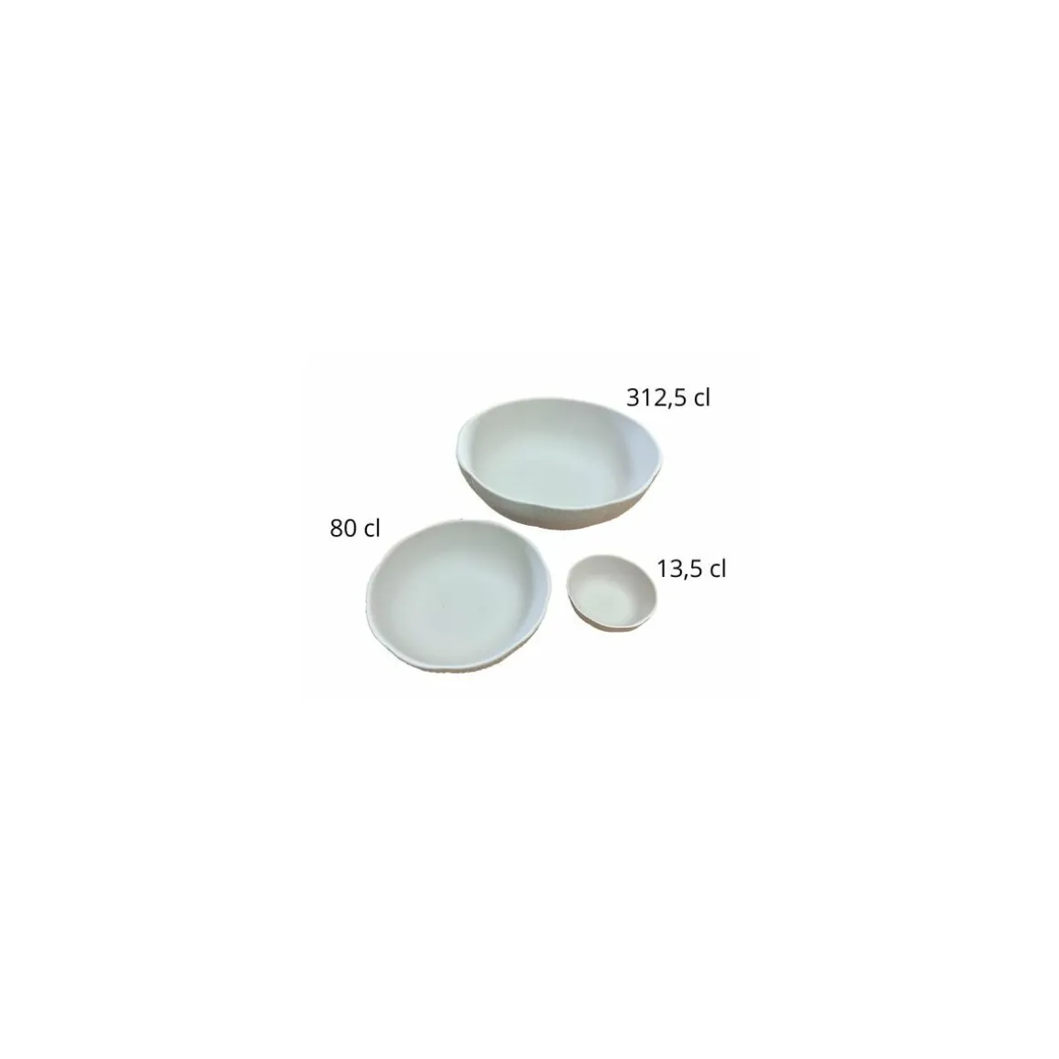 Plat oursin céramique non émaillée 312,5 cl - par 4