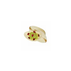 Plat ovale en palme naturelle 26 x 16 x 2,5 cm - par 25