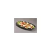 Plat ovale PET noir 54 x 35 x 2,5 cm - par 10