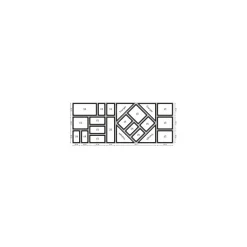 Plat plexi GN 2/5 noir H. 1,7 cm 53 x 20 cm