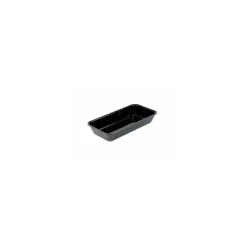 Plat plexi rectangulaire noir 28 x 14 x 5 cm
