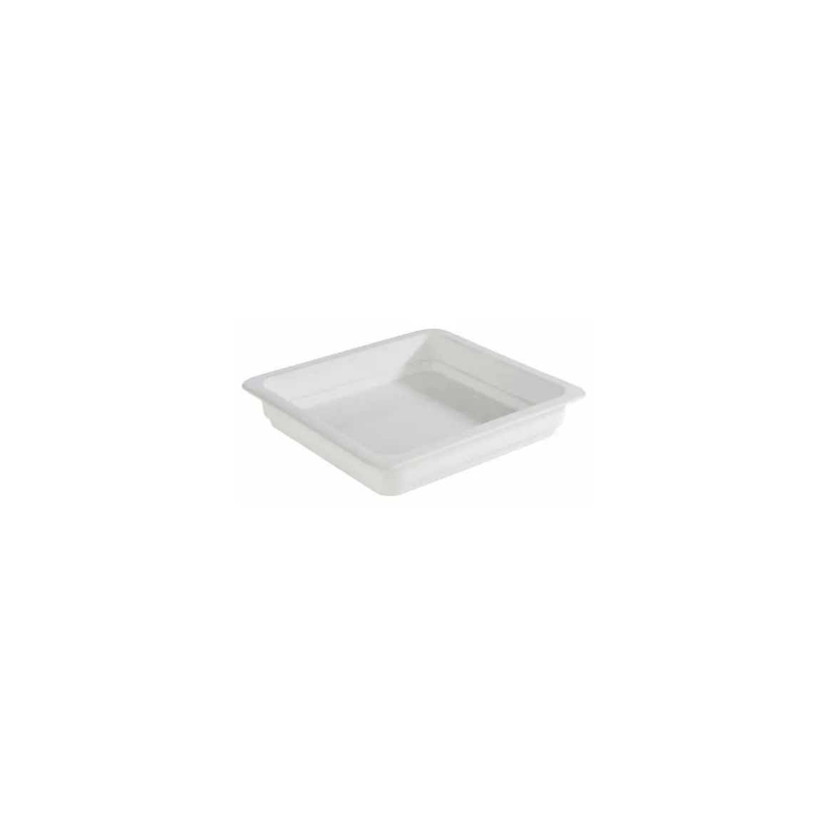 Plat porcelaine blanc GN 2/3 35,4 x 32,5 x 6,5 cm