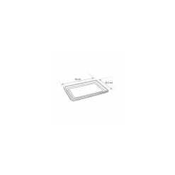 Plat présentation PS noir 36 x 25,3 mm - par 5