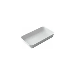 Plat ravier mélamine blanc 29,5 x 17 x 4,5 cm